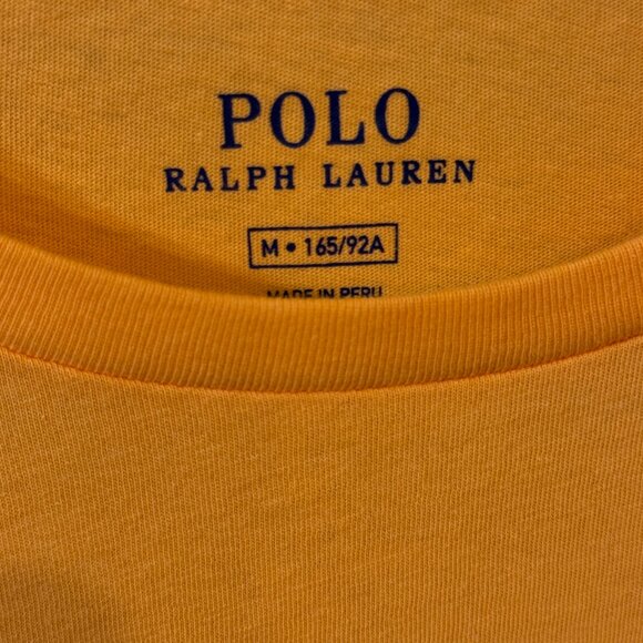 Polo Ralph Lauren Womens Orange T Shirt Classic Logo NWT Size M - Picture 3 of 5